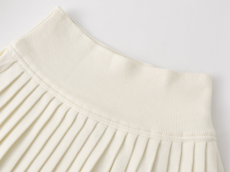Women's Dog-Motif Knitted Pleated Skirt | Thom Browne