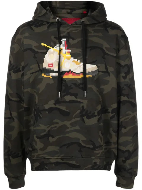 Mostly Heard Rarely Seen 8-Bit Sail-print cotton hoodie