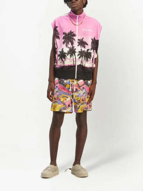 Palm Angels Palm Sunset sleeveless track jacket