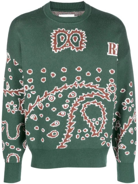 RHUDE intarsia-knit jumper