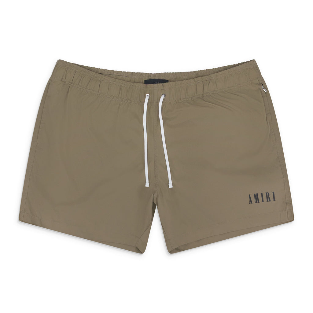 Tan CORE LOGO SWIM TRUNKS