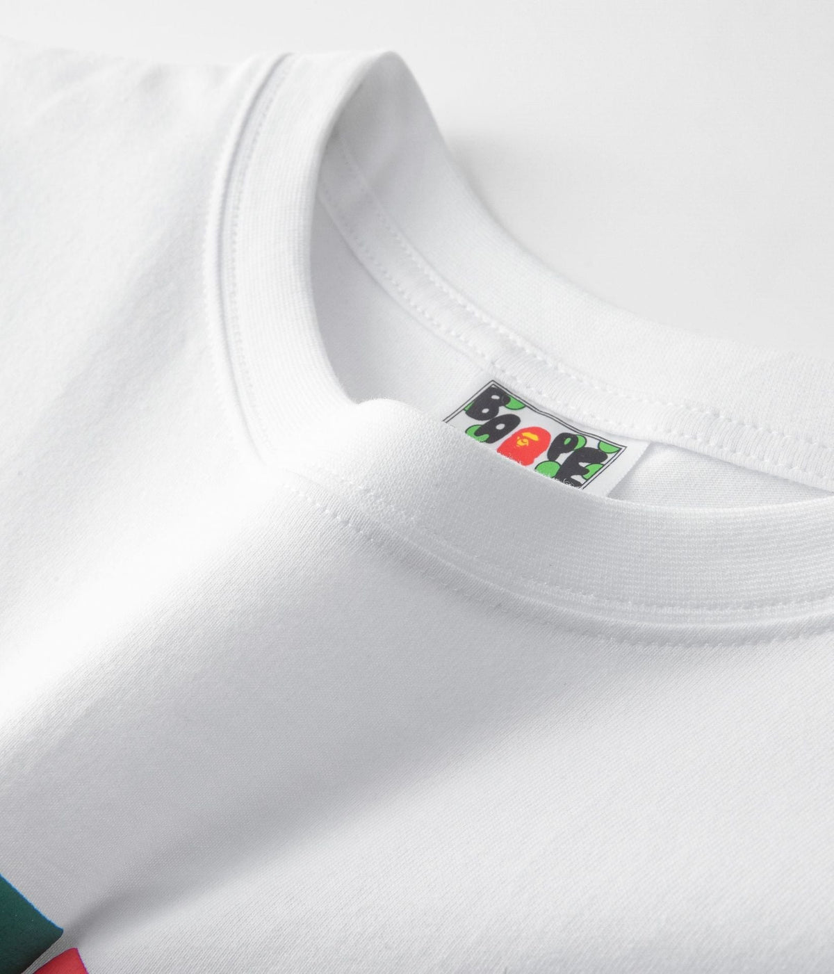 BAPE Color Camo College Ape Head Men's T-Shirt - Black