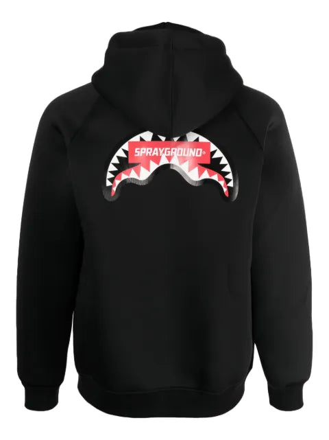 Sprayground logo-print zip-up hoodie