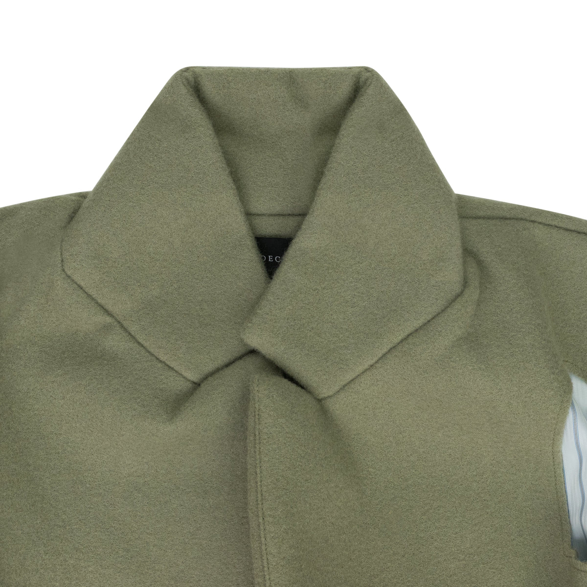 GREEN STAINED GLASS LASER TRENCH COAT