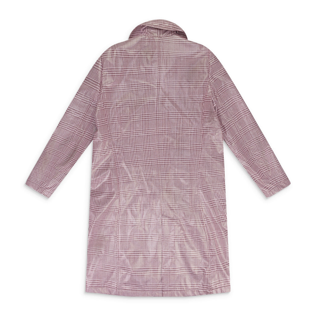Pink Plaid Vinyl Trenchcoat