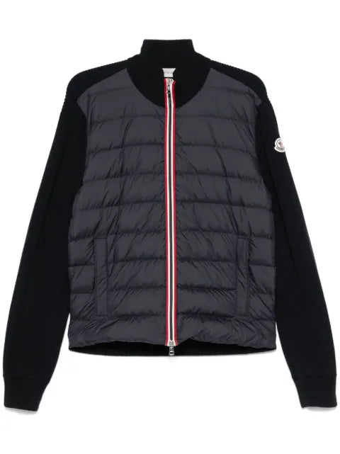 Moncler padded-panels cardigan