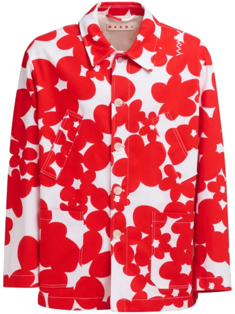 Marni floral-print cotton jacket