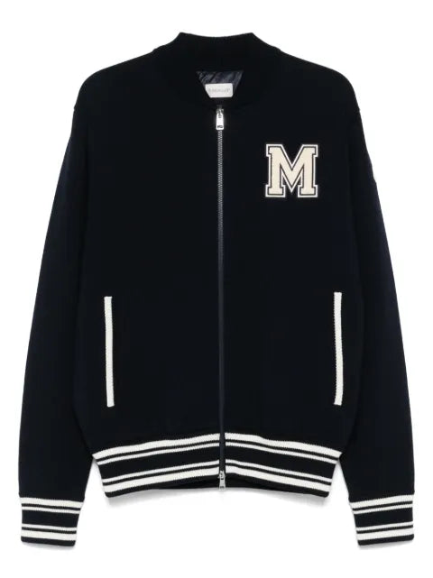 Moncler contrast-panel cardigan