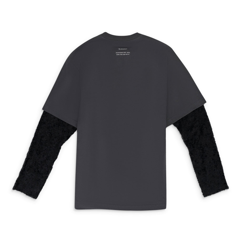 Black Foliage Double Layered T-Shirt
