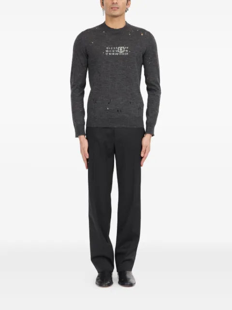 MM6 Maison Margiela numeric crew-neck sweater