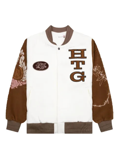 Honor The Gift embroidered bomber jacket