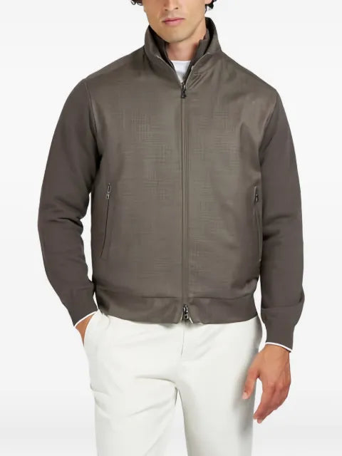 Paul & Shark panelled zip-up cardigan