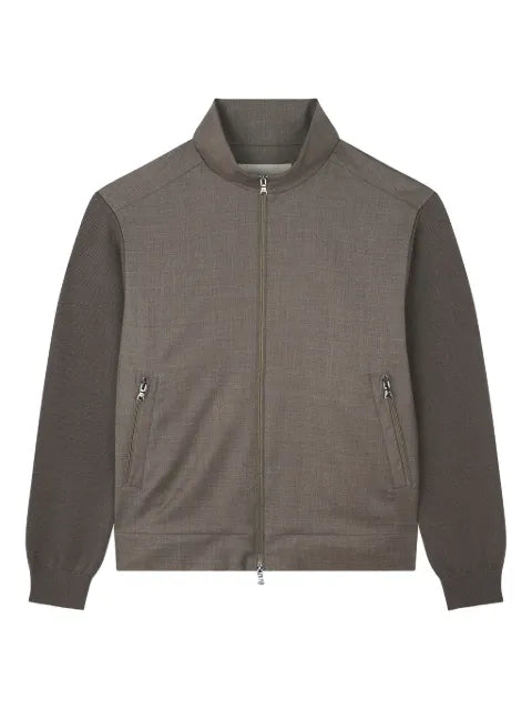 Paul & Shark panelled zip-up cardigan