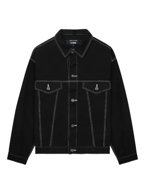 Comme des Garçons Homme contrast-stitching denim jacket