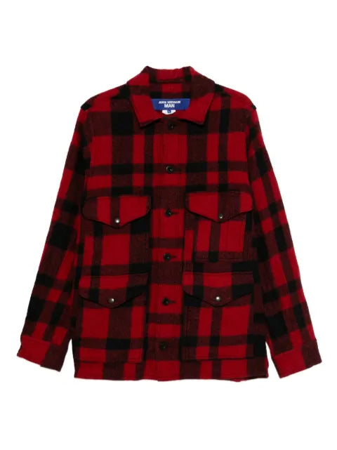 Junya Watanabe MAN check-print shirt jacket