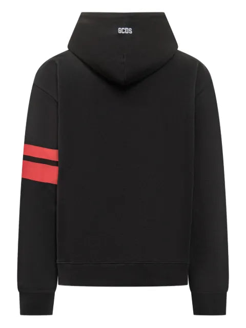GCDS stripe-sleeve hoodie