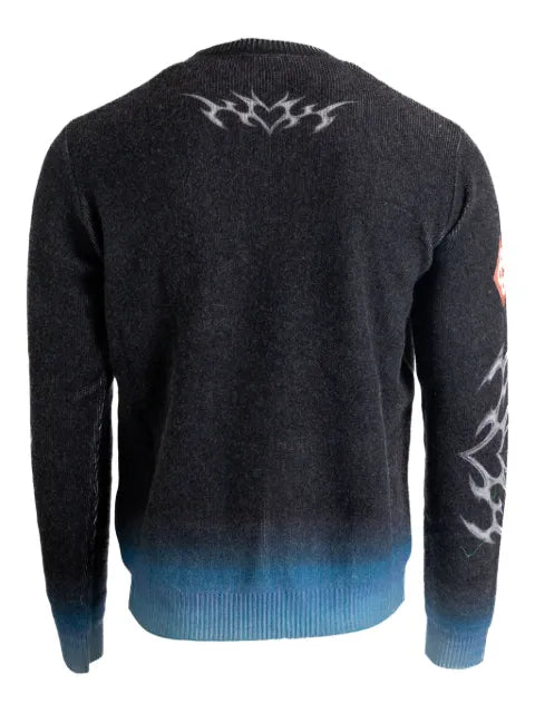 Casablanca graphic crew-neck sweater