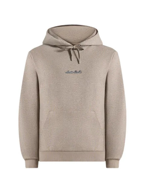 Manière De Voir JS004 in taupe Signature regular-fit hoodie