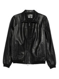 Emporio Armani leather bomber jacket