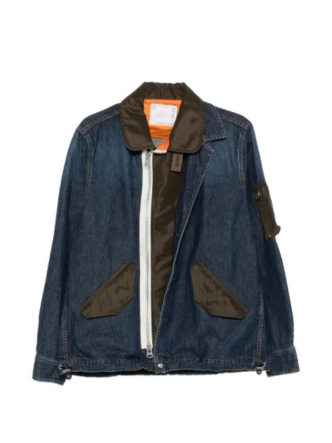 sacai button front pocket jacket