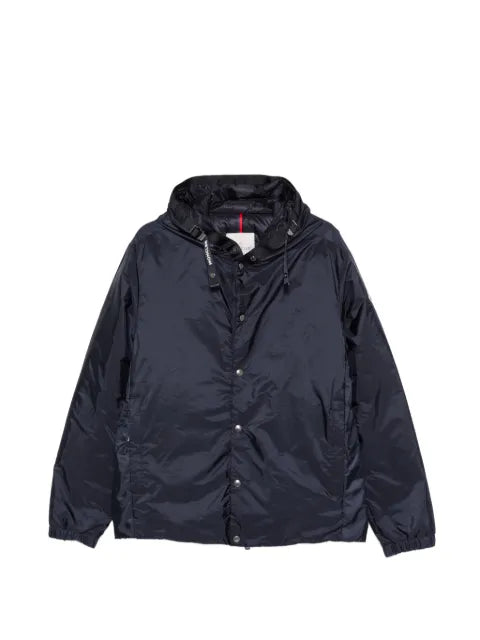 Moncler logo-tape hooded jacket