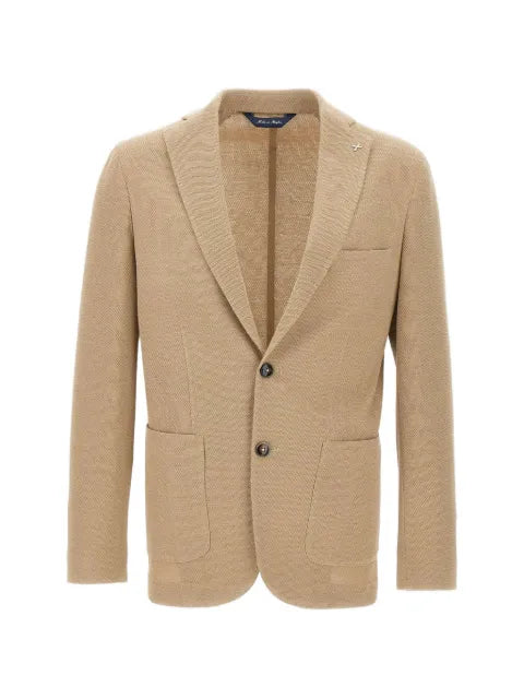 Marchesani honeycomb-weave blazer
