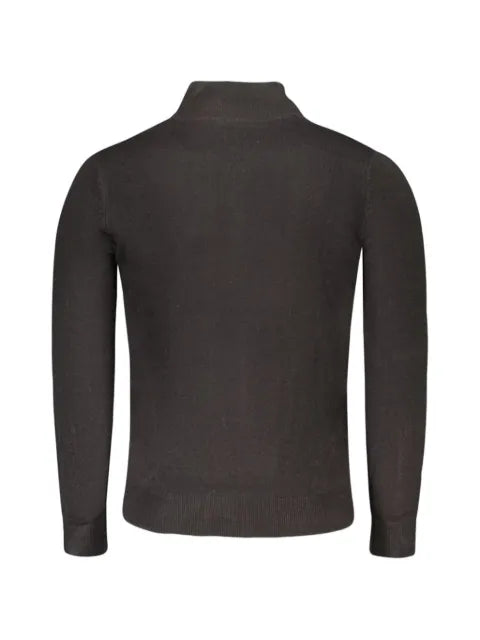 North Sails logo-detail zip-neck sweater
