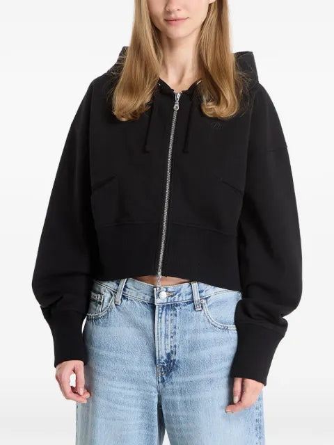 dime cropped zip-up hoodie