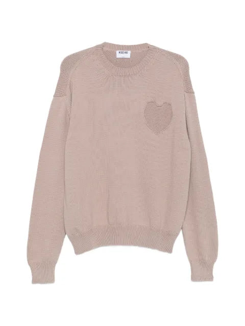 Moschino heart-knit sweater