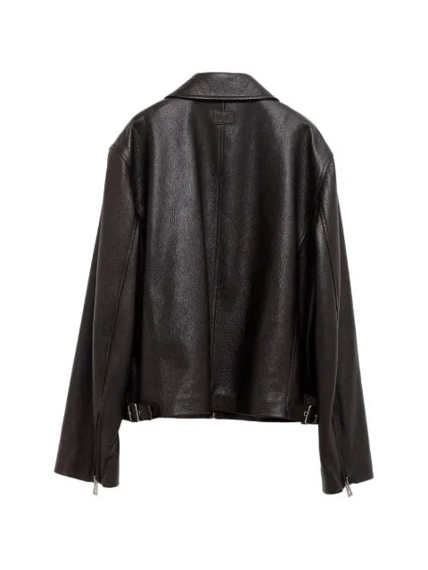 LOEWE leather jacket with zip fastening