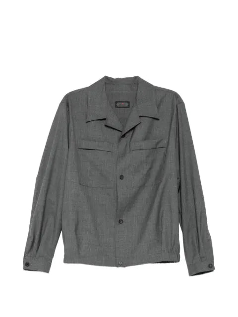 Kiton chest-pocket shirt jacket