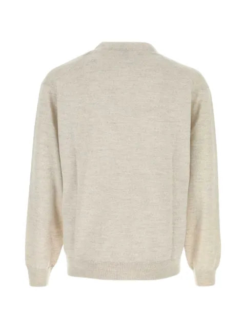Kenzo embroidered-logo wool cardigan