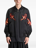 Y-3 embroidered zip-up jacket