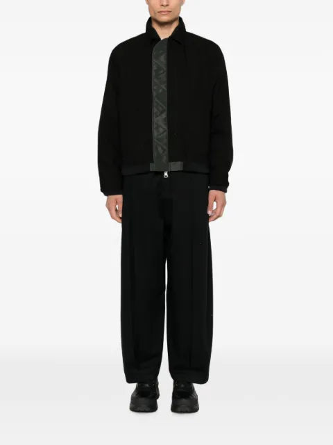 sacai reversible zip-fastening jacket