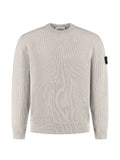 Stone Island logo-patch ribbed-knit sweater