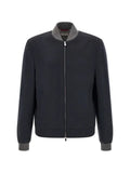 Brunello Cucinelli cashmere zip-up bomber jacket