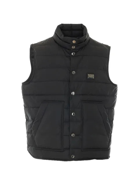 Dolce & Gabbana logo-patch padded gilet