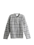 The Elder Statesman striped button-neck sweater