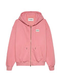 HOPEIUM logo-patch zip-up hoodie