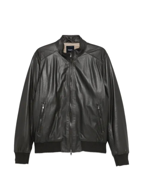 Barba Dakota leather bomber jacket