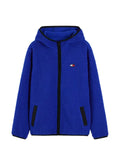 Tommy Hilfiger logo-patch borg-fleece jacket