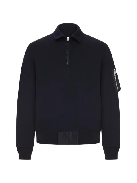 sacai zip-fastening sweatshirt