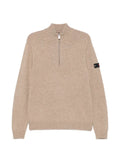 Peuterey Trebe half-zip logo-patch sweater