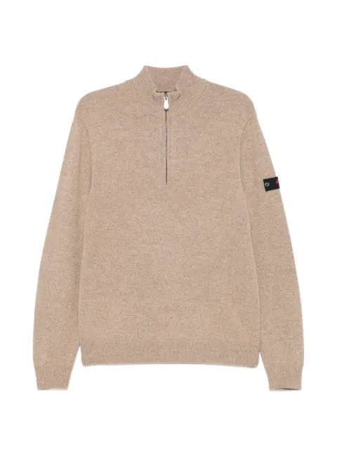 Peuterey Trebe half-zip logo-patch sweater