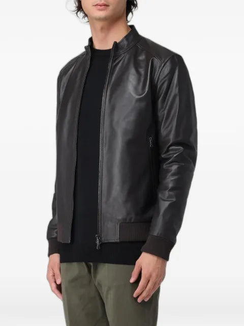 XC leather bomber jacket