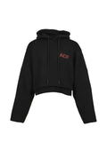 ARNODEFRANCE logo-print cropped hoodie