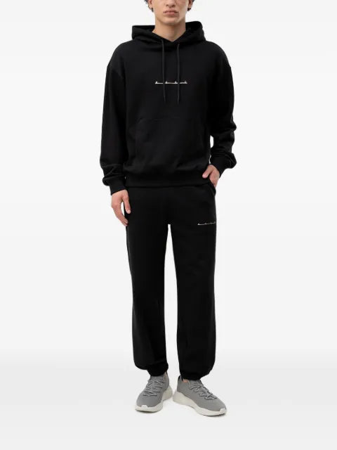 HUGO logo-print cotton-jersey hoodie