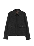 Paul Smith Harrington herringbone-pattern front-pocket jacket