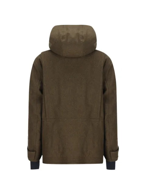 Moncler Grenoble shearling-trim hooded jacket