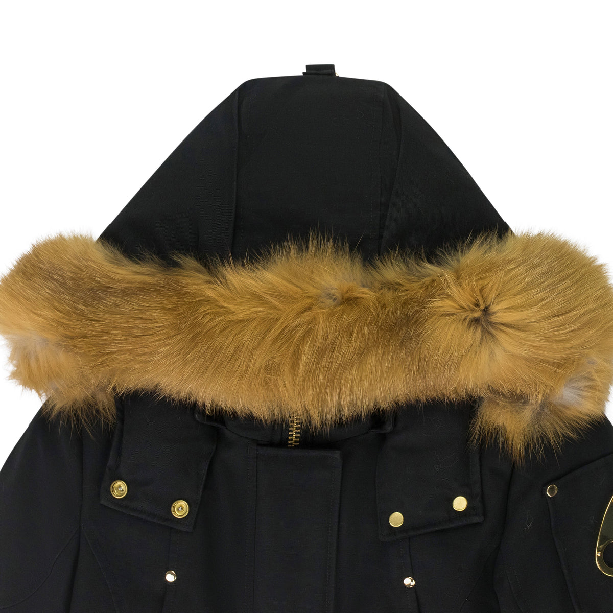 BLACK w RED FOX FUR Grand Metis Parka